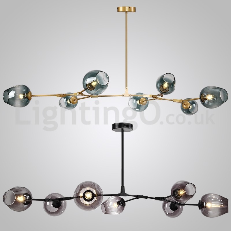 Lampadario moderno nordico in vetro Magic Bean