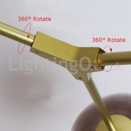 Lampadario moderno nordico in vetro Magic Bean