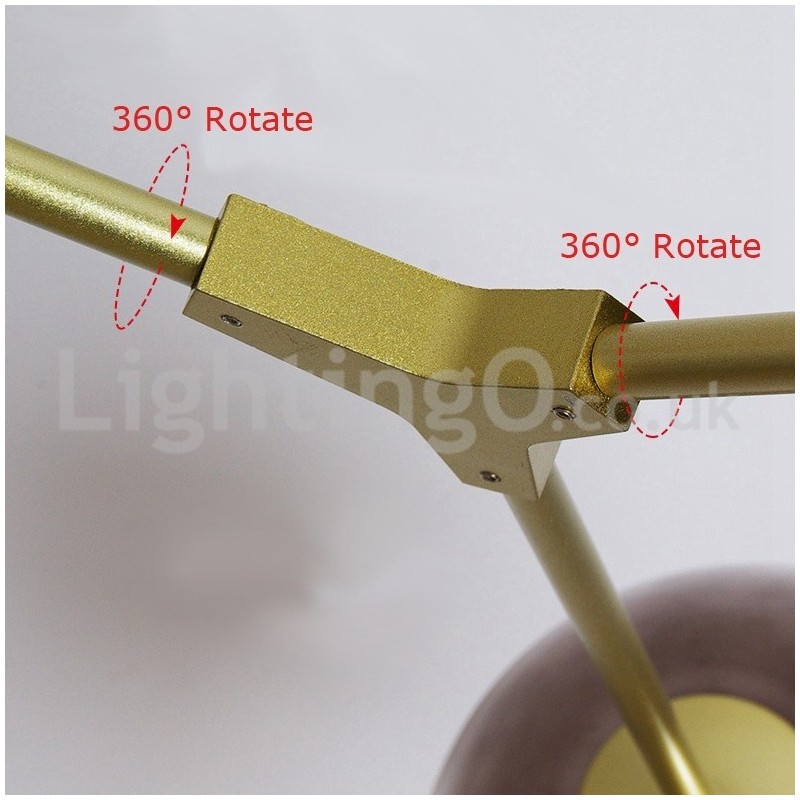 Lampadario moderno nordico in vetro Magic Bean