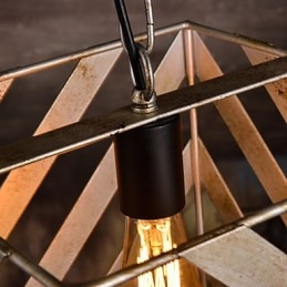 Lampadario in ferro retrò industriale minimalista moderno
