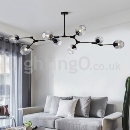Lampadario moderno nordico in vetro Magic Bean