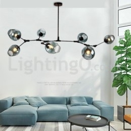 Lampadario moderno nordico in vetro Magic Bean