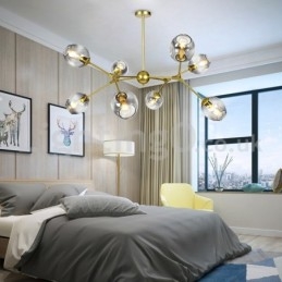 Lampadario moderno nordico Molecolare Magic Bean con 6/8/10/12 luci E27