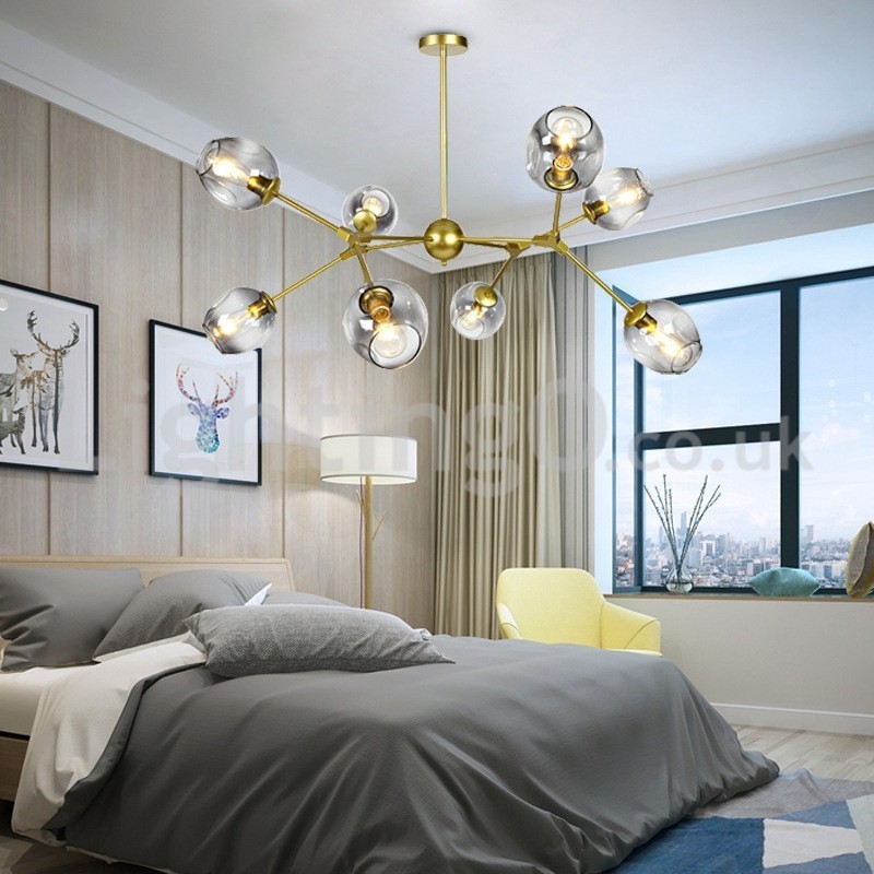 Lampadario moderno nordico Molecolare Magic Bean con 6/8/10/12 luci E27