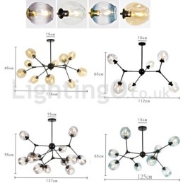 Lampadario moderno nordico Molecolare Magic Bean con 6/8/10/12 luci E27