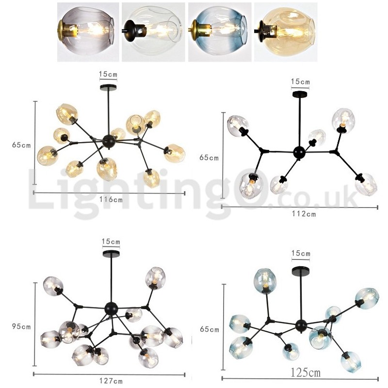 Lampadario moderno nordico Molecolare Magic Bean con 6/8/10/12 luci E27