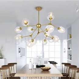 Lampadario moderno nordico Molecolare Magic Bean con 6/8/10/12 luci E27