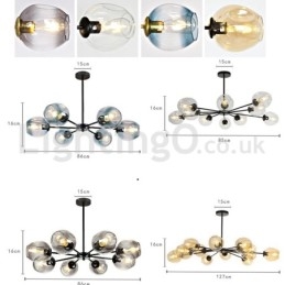 Lampadario moderno nordico molecolare Magic Bean Cafe 6/8/10/12 luci E27