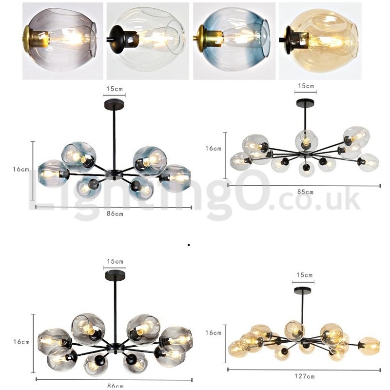 Lampadario moderno nordico molecolare Magic Bean Cafe 6/8/10/12 luci E27