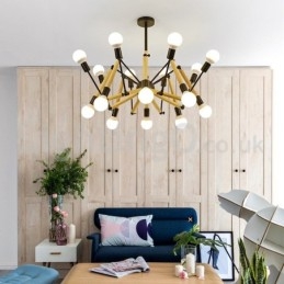 Lampadario moderno nordico a ragno 105 × 55 cm E27 6/8/10/12/16 luci