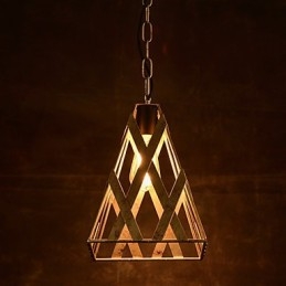 Lampadario retrò industriale in ferro, moderno minimalista, 1 luce E26/E27