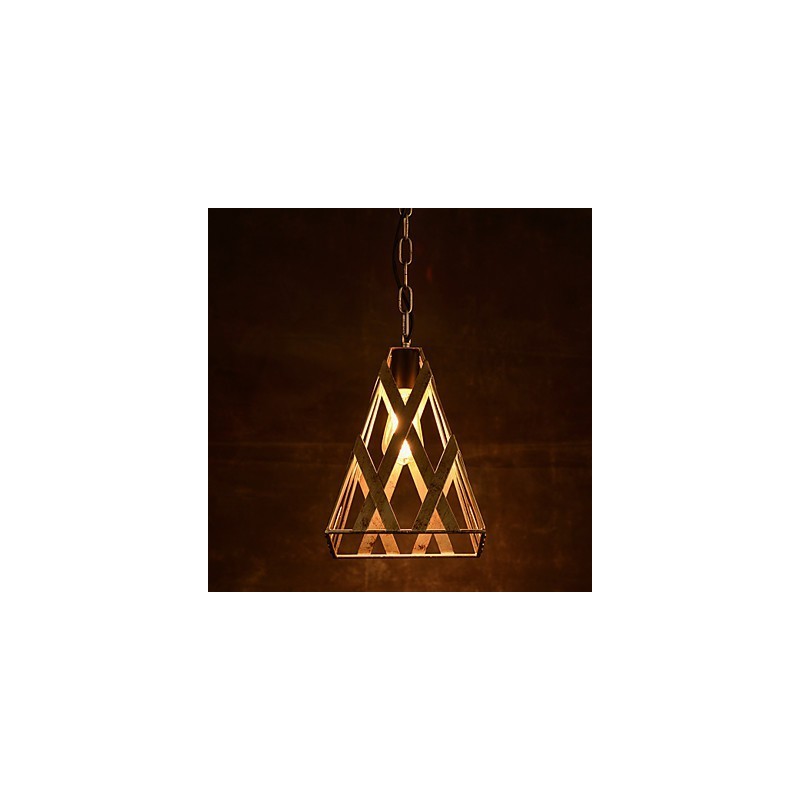 Lampadario retrò industriale in ferro, moderno minimalista, 1 luce E26/E27
