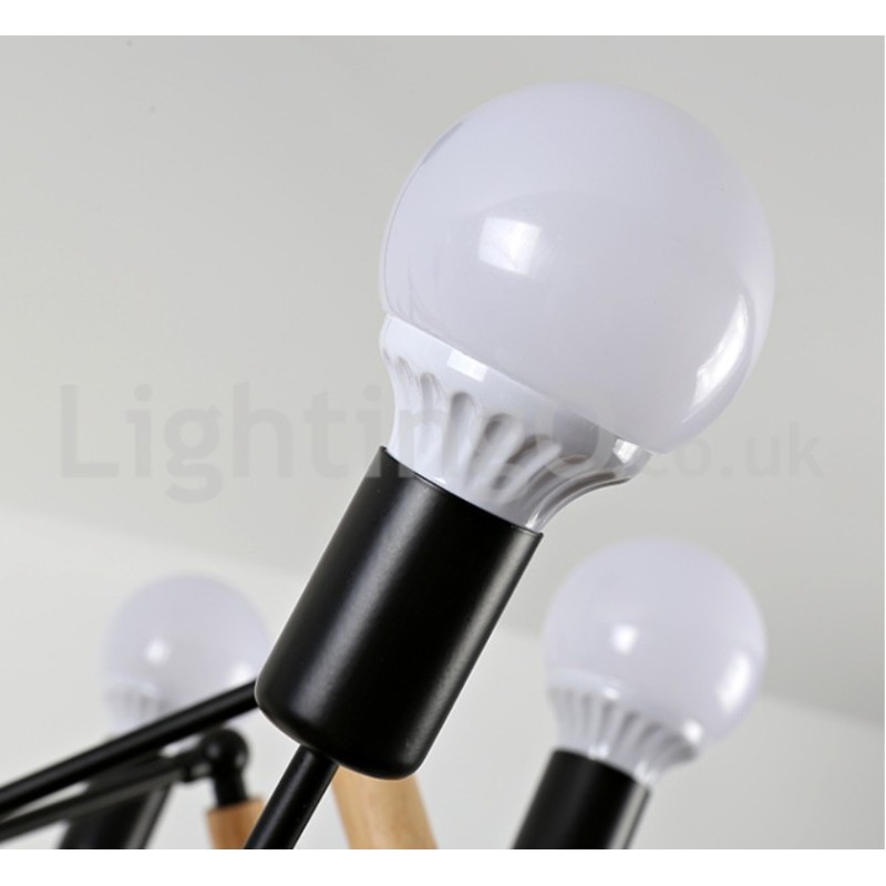 Lampadario moderno nordico a ragno 105 × 55 cm E27 6/8/10/12/16 luci