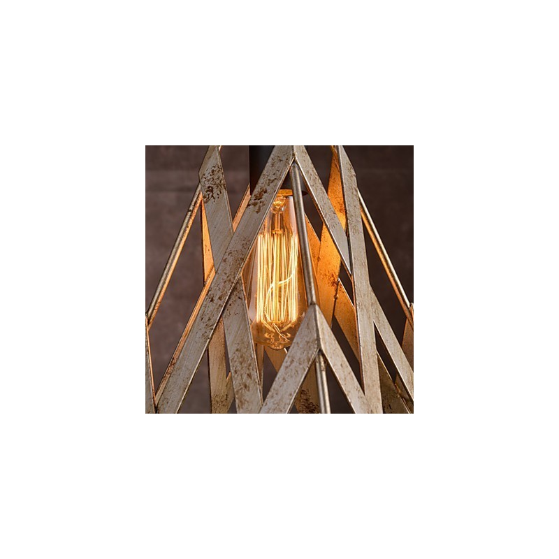 Lampadario retrò industriale in ferro, moderno minimalista, 1 luce E26/E27