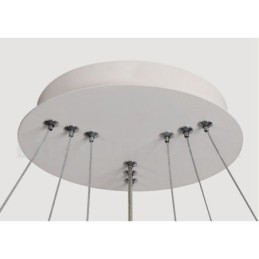 Lampada a sospensione LED dimmerabile Outside the Circles con telecomando, anelli moderni
