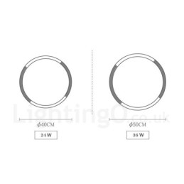 Plafoniera rotonda in legno multicolore ultra sottile con paralume in acrilico stile nordico