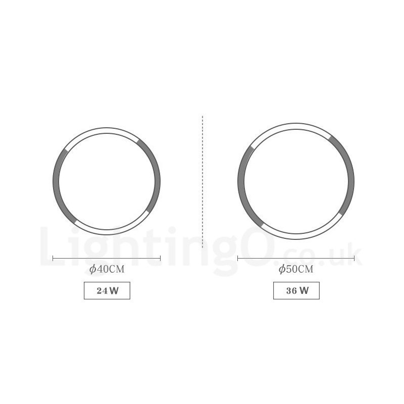 Plafoniera rotonda in legno multicolore ultra sottile con paralume in acrilico stile nordico