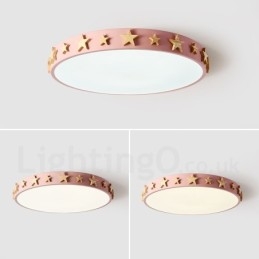 Plafoniera circolare in legno multicolore ultra sottile dimmerabile con paralume in acrilico stile nordico