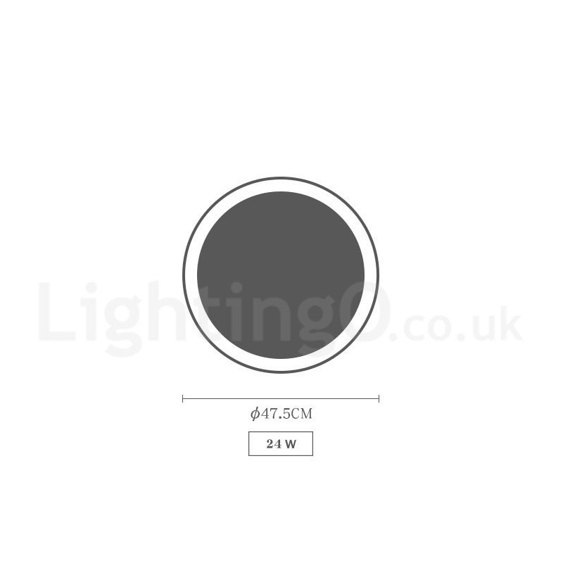 Plafoniera circolare LED in legno multicolore dimmerabile con paralume in acrilico, Ø 47,5 cm