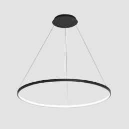 Lampada a sospensione LED dimmerabile 63 W, anello moderno, diametro 100 cm