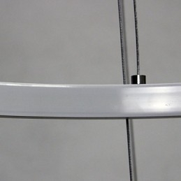 Lampada a sospensione LED dimmerabile 63 W, anello moderno, diametro 100 cm