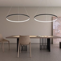 Lampada a sospensione LED dimmerabile 63 W, anello moderno, diametro 100 cm