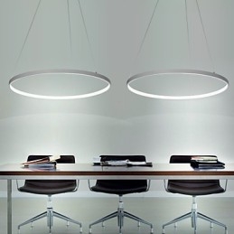 Lampada a sospensione LED dimmerabile 63 W, anello moderno, diametro 100 cm