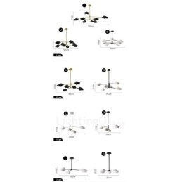 Lampadario moderno contemporaneo a tubi con paralumi in acrilico bianco e nero E14