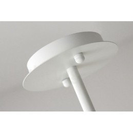 Lampadario moderno contemporaneo a tubi con paralumi in acrilico bianco e nero E14