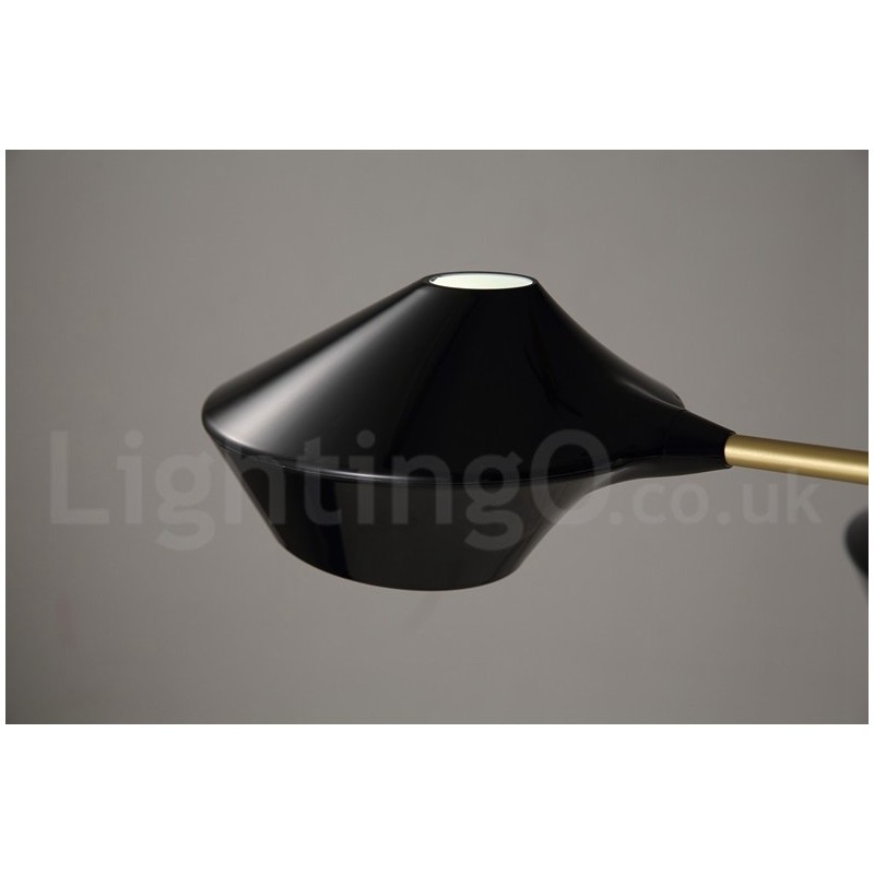 Lampadario moderno contemporaneo a tubi con paralumi in acrilico bianco e nero E14