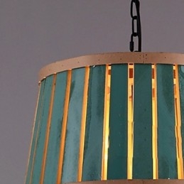 Lampadario a sospensione Saladier Avec Style Mini in legno/bambù