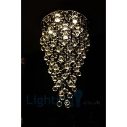 Plafoniera rotonda moderna K9 in cristallo 6 luci LED da incasso