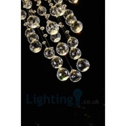 Plafoniera rotonda moderna K9 in cristallo 6 luci LED da incasso