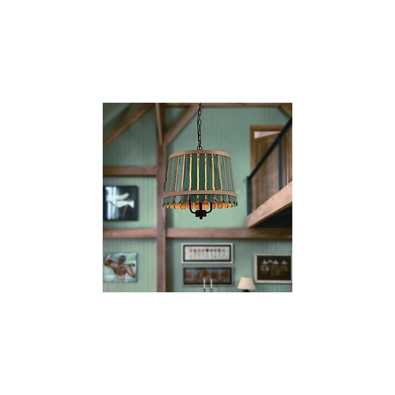 Lampadario a sospensione Saladier Avec Style Mini in legno/bambù