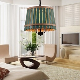 Lampadario a sospensione Saladier Avec Style Mini in legno/bambù