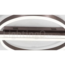 Plafoniera rotonda moderna in alluminio con montaggio a filo, dimmer remoto, installabile a parete