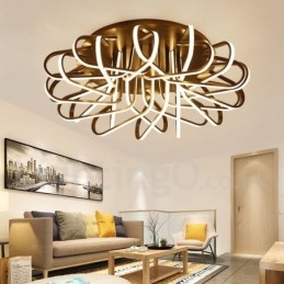 Plafoniera LED Bird's Nest dimmerabile in alluminio, utilizzabile anche come applique