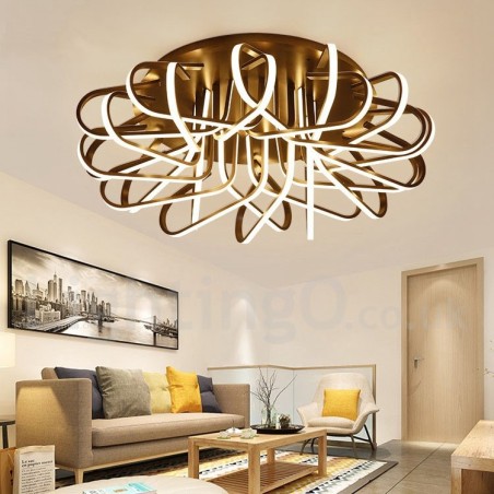 Plafoniera LED Bird's Nest dimmerabile in alluminio, utilizzabile anche come applique