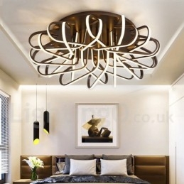 Plafoniera LED Bird's Nest dimmerabile in alluminio, utilizzabile anche come applique