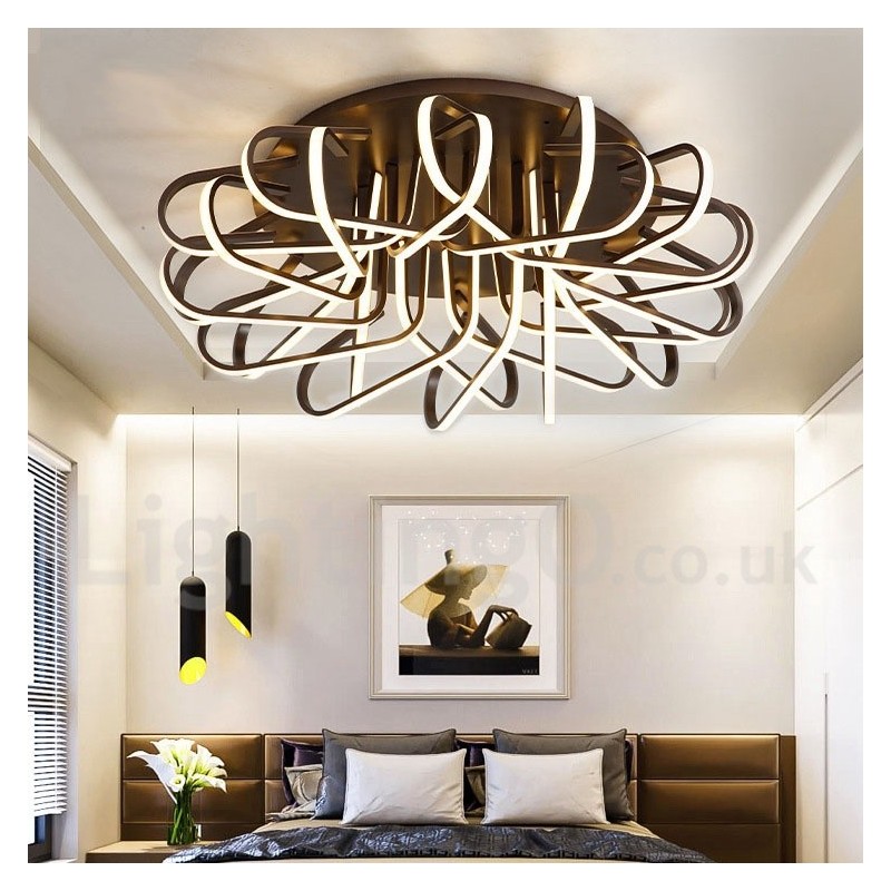 Plafoniera LED Bird's Nest dimmerabile in alluminio, utilizzabile anche come applique