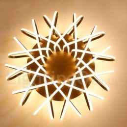 Plafoniera LED Bird's Nest dimmerabile in alluminio, utilizzabile anche come applique