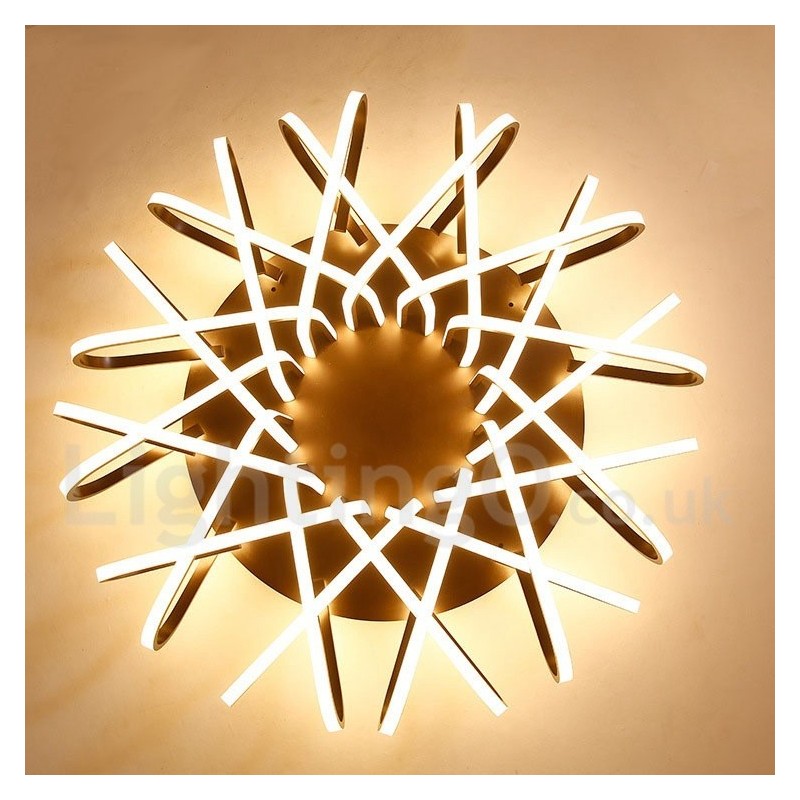 Plafoniera LED Bird's Nest dimmerabile in alluminio, utilizzabile anche come applique