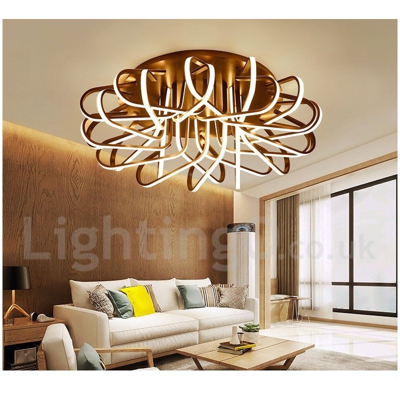 Plafoniera LED Bird's Nest dimmerabile in alluminio, utilizzabile anche come applique