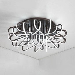 Plafoniera LED Bird's Nest dimmerabile in alluminio, utilizzabile anche come applique
