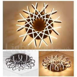 Plafoniera LED Bird's Nest dimmerabile in alluminio, utilizzabile anche come applique