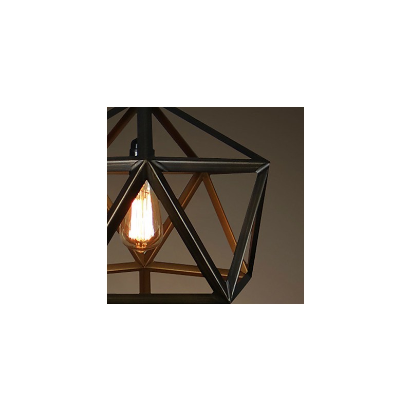 Lampadario rustico vintage in metallo stile lodge