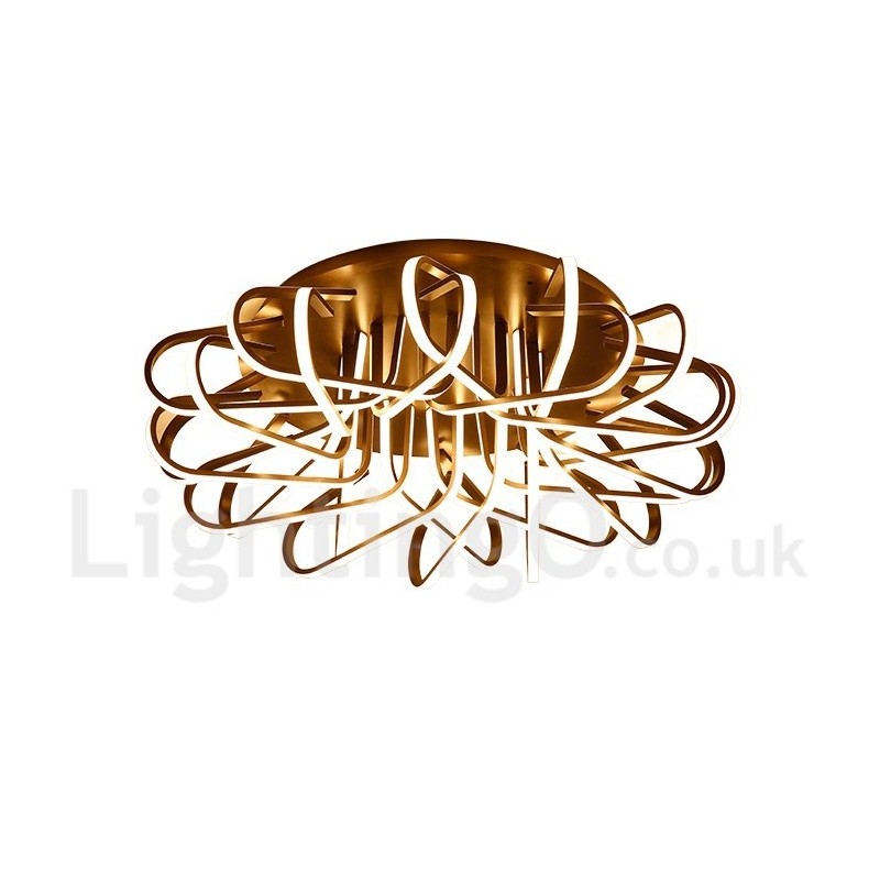 Plafoniera LED Bird's Nest dimmerabile in alluminio, utilizzabile anche come applique