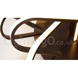 Plafoniera LED Bird's Nest dimmerabile in alluminio, utilizzabile anche come applique