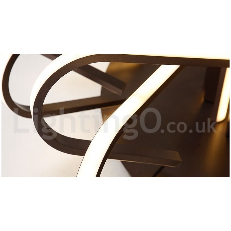 Plafoniera LED Bird's Nest dimmerabile in alluminio, utilizzabile anche come applique