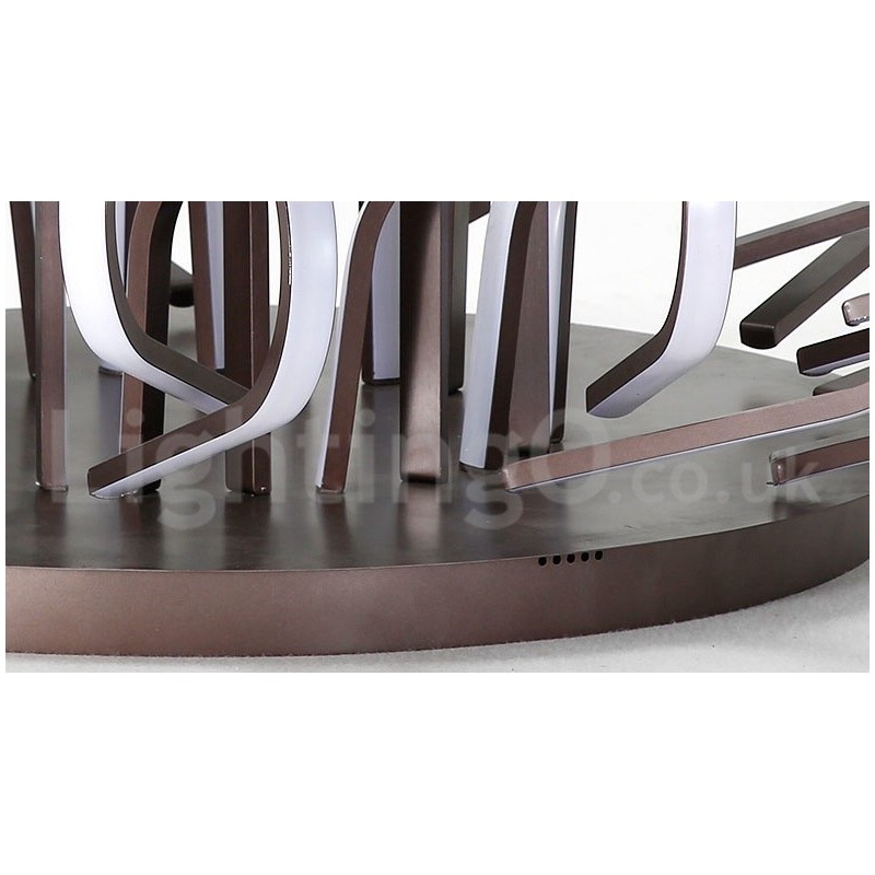 Plafoniera LED Bird's Nest dimmerabile in alluminio, utilizzabile anche come applique